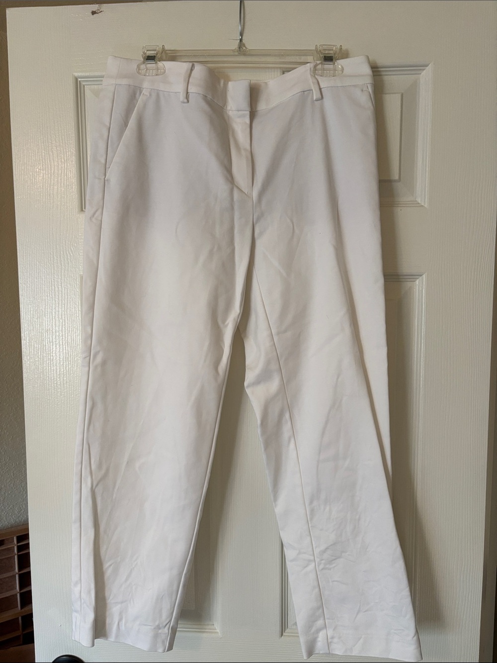 LOFT White Riviera Slim Pants